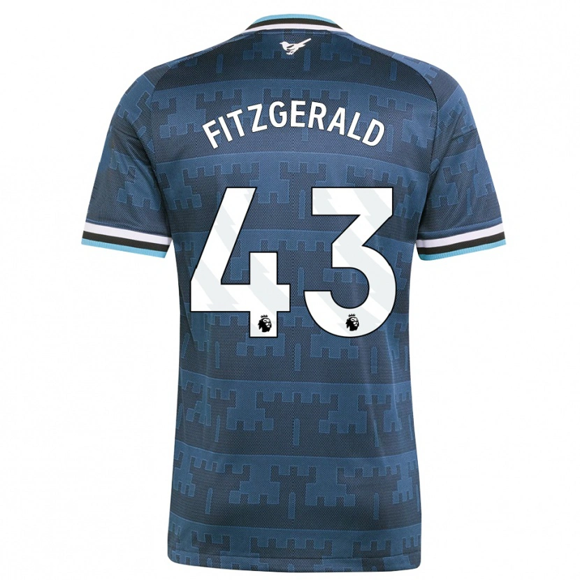 Danxen Mænd Kyle Fitzgerald #43 Gul Sort Blå Udebane Spillertrøjer 2026/27 Trøje T-Shirt