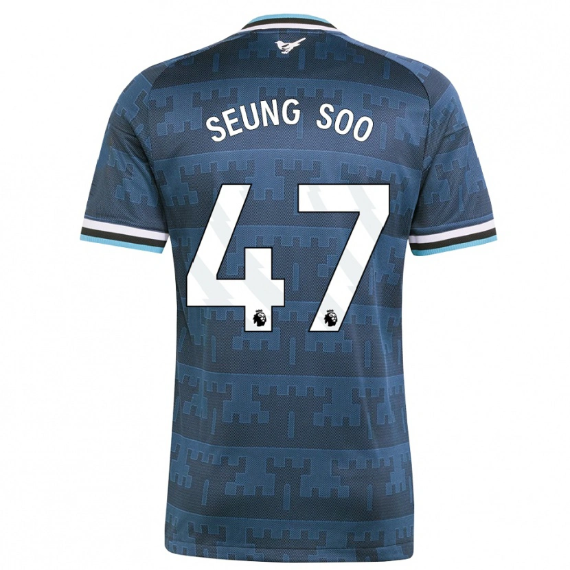 Danxen Mænd Seung-Soo Park #47 Gul Sort Blå Udebane Spillertrøjer 2026/27 Trøje T-Shirt