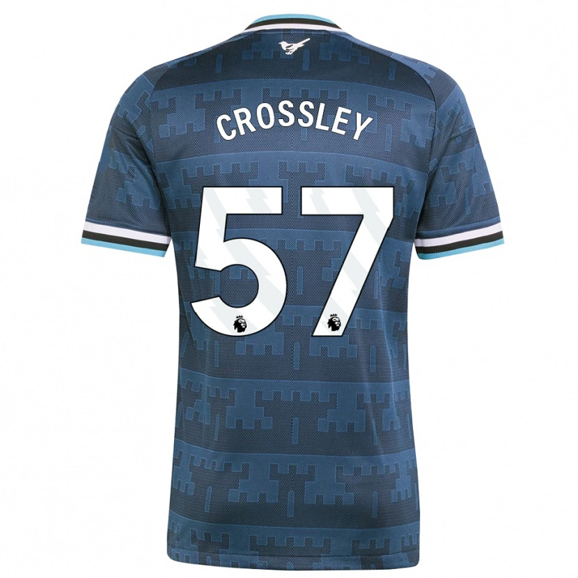Danxen Mænd Kyle Crossley #57 Gul Sort Blå Udebane Spillertrøjer 2026/27 Trøje T-Shirt