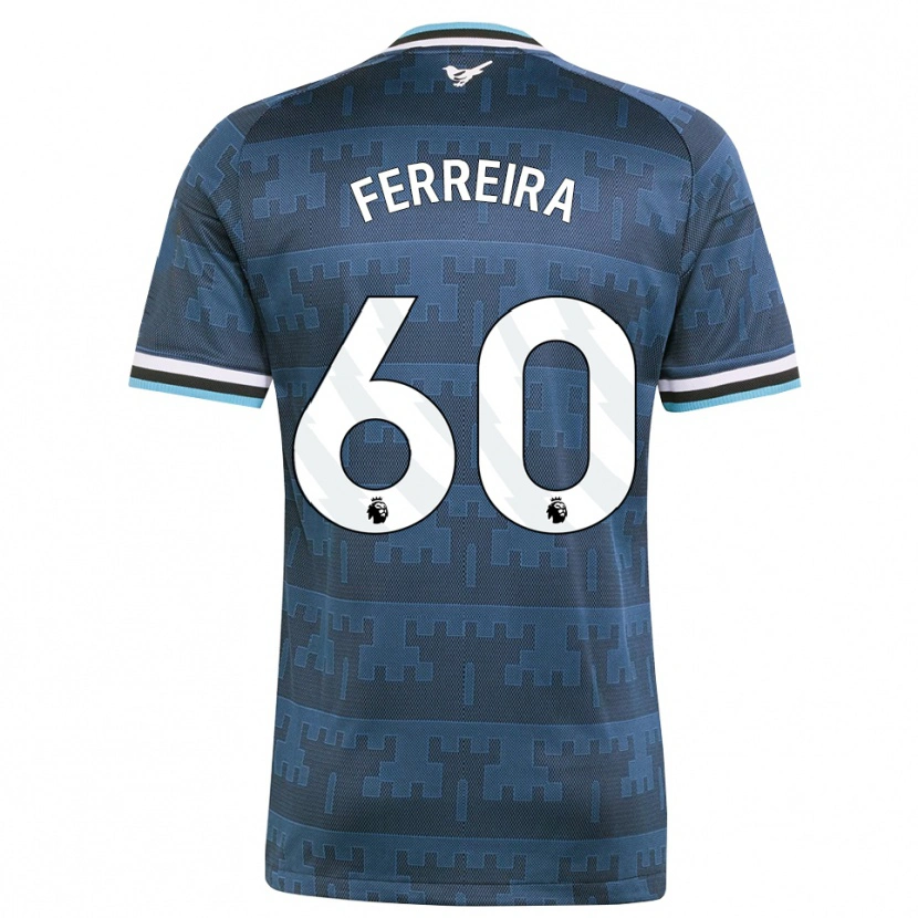 Danxen Mænd Matheos Ferreira #60 Gul Sort Blå Udebane Spillertrøjer 2026/27 Trøje T-Shirt