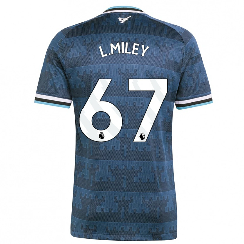 Danxen Mænd Lewis Miley #67 Gul Sort Blå Udebane Spillertrøjer 2026/27 Trøje T-Shirt