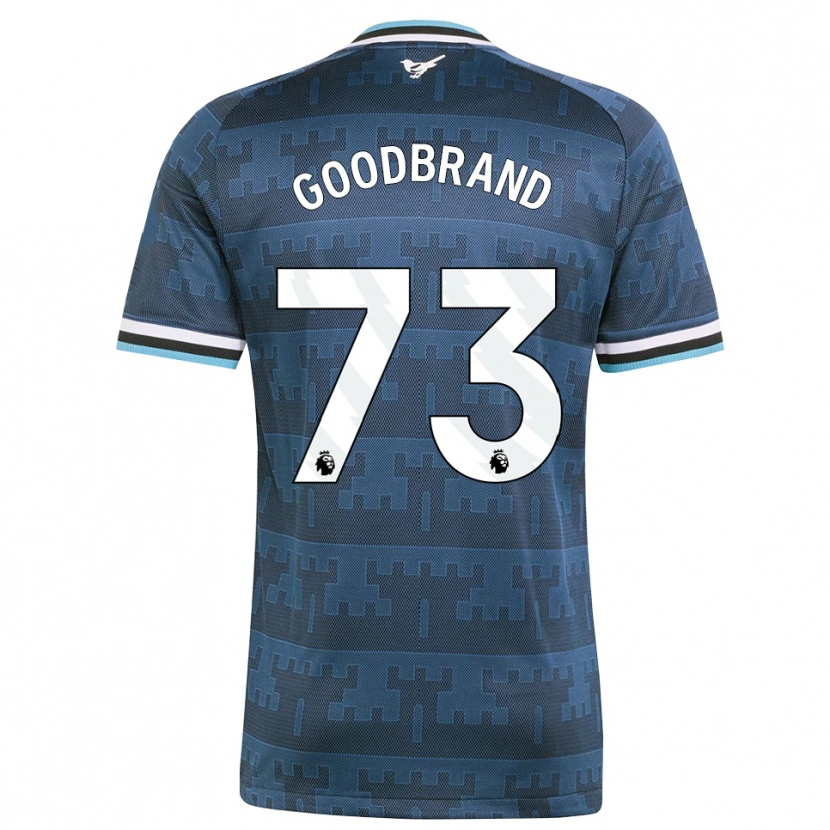 Danxen Mænd Oliver Goodbrand #73 Gul Sort Blå Udebane Spillertrøjer 2026/27 Trøje T-Shirt