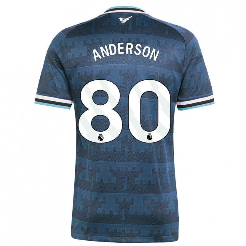 Danxen Mænd Will Anderson #80 Gul Sort Blå Udebane Spillertrøjer 2026/27 Trøje T-Shirt