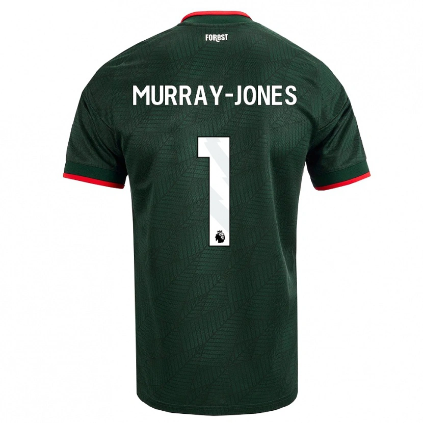 Danxen Mænd George Murray-Jones #1 Mørk Grøn Rød Udebane Spillertrøjer 2026/27 Trøje T-Shirt