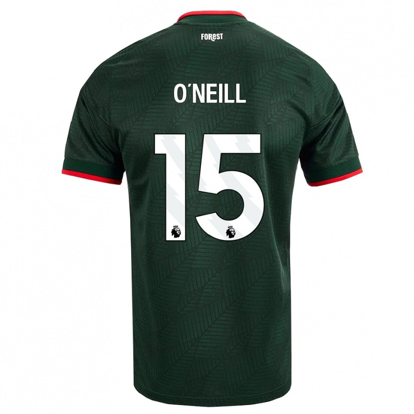 Danxen Mænd Laura-Jayne O'neill #15 Mørk Grøn Rød Udebane Spillertrøjer 2026/27 Trøje T-Shirt