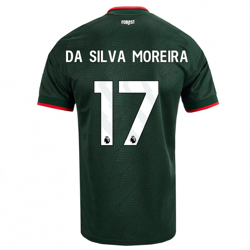 Danxen Mænd Eric Da Silva Moreira #17 Mørk Grøn Rød Udebane Spillertrøjer 2026/27 Trøje T-Shirt