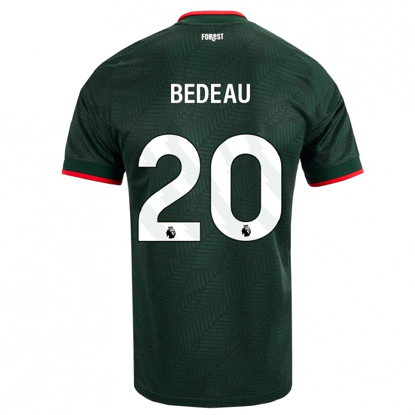 Danxen Mænd Naomi Bedeau #20 Mørk Grøn Rød Udebane Spillertrøjer 2026/27 Trøje T-Shirt