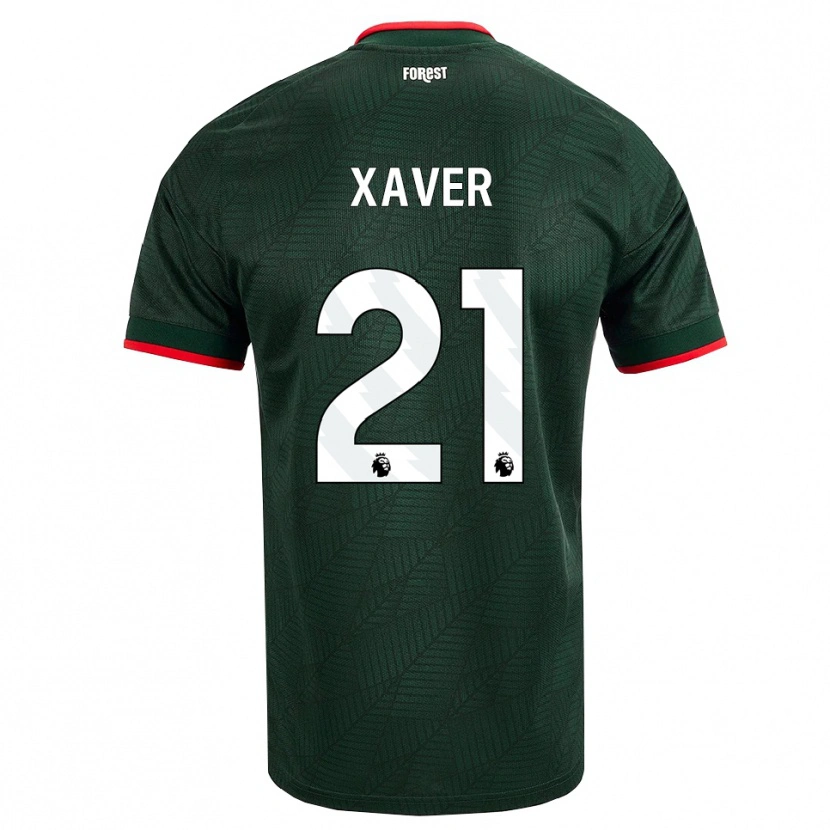 Danxen Mænd Xaver Schlager #21 Mørk Grøn Rød Udebane Spillertrøjer 2026/27 Trøje T-Shirt