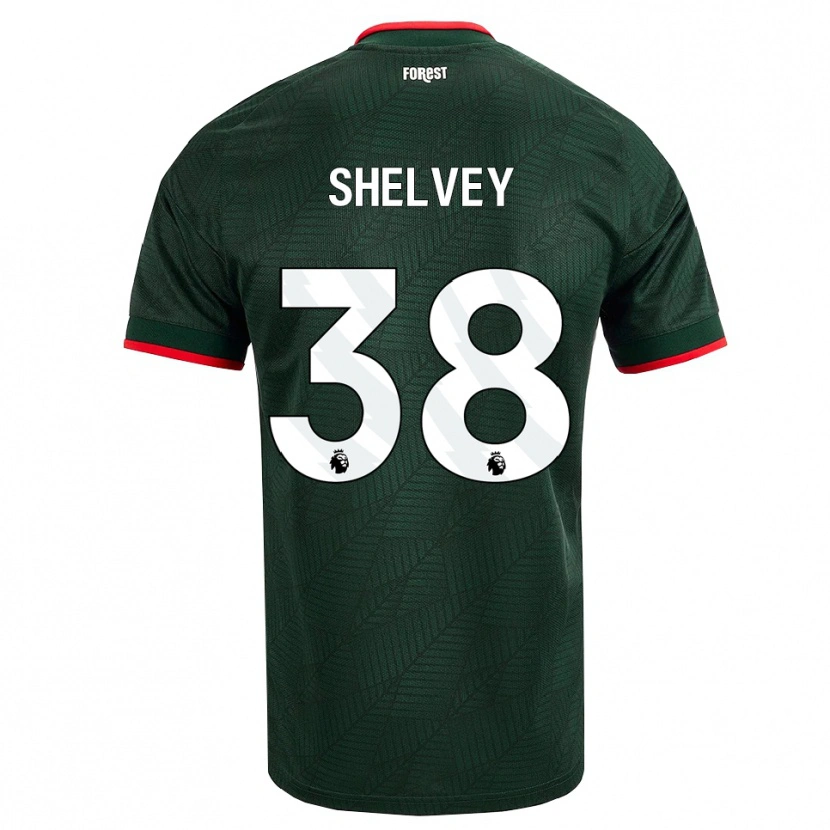 Danxen Mænd George Shelvey #38 Mørk Grøn Rød Udebane Spillertrøjer 2026/27 Trøje T-Shirt