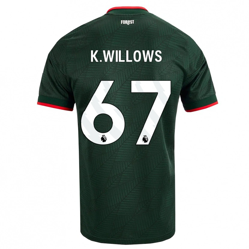 Danxen Mænd Keehan Willows #67 Mørk Grøn Rød Udebane Spillertrøjer 2026/27 Trøje T-Shirt