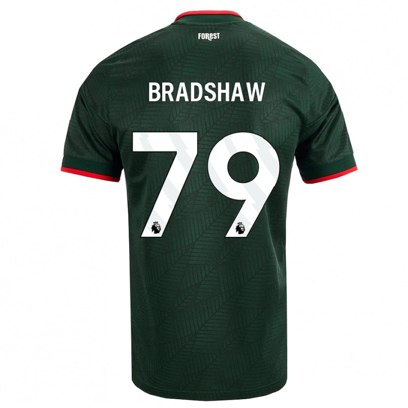 Danxen Mænd Alfie Bradshaw #79 Mørk Grøn Rød Udebane Spillertrøjer 2026/27 Trøje T-Shirt
