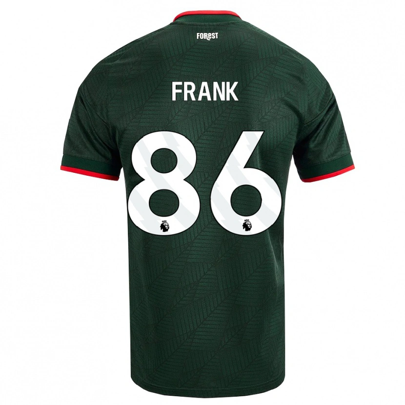 Danxen Mænd Frank Djamna #86 Mørk Grøn Rød Udebane Spillertrøjer 2026/27 Trøje T-Shirt