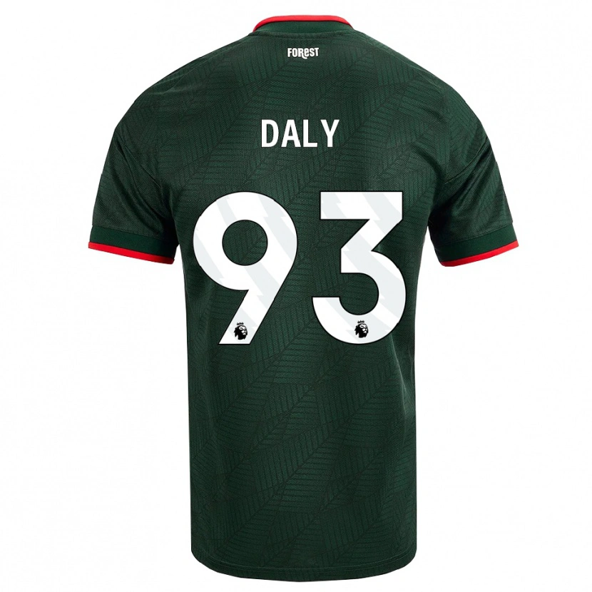 Danxen Mænd Cormac Daly #93 Mørk Grøn Rød Udebane Spillertrøjer 2026/27 Trøje T-Shirt