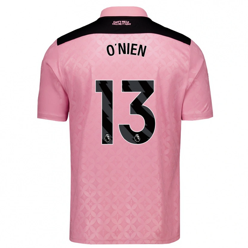Danxen Mænd Luke O'nien #13 Lysrosa Sort Udebane Spillertrøjer 2026/27 Trøje T-Shirt