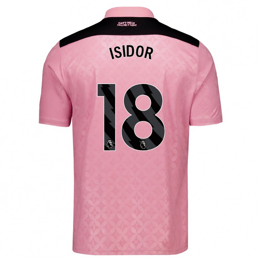 Danxen Mænd Wilson Isidor #18 Lysrosa Sort Udebane Spillertrøjer 2026/27 Trøje T-Shirt