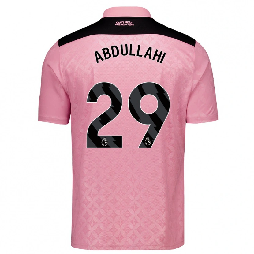 Danxen Mænd Ahmed Abdullahi #29 Lysrosa Sort Udebane Spillertrøjer 2026/27 Trøje T-Shirt