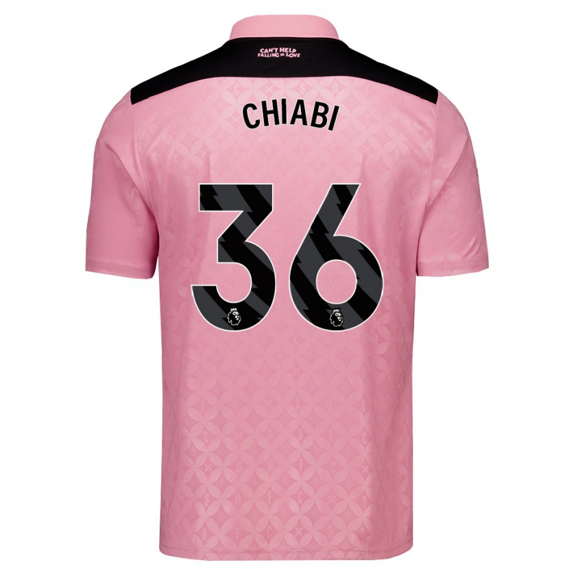 Danxen Mænd Tom Chiabi #36 Lysrosa Sort Udebane Spillertrøjer 2026/27 Trøje T-Shirt