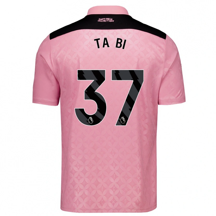 Danxen Mænd Jocelin Ta Bi #37 Lysrosa Sort Udebane Spillertrøjer 2026/27 Trøje T-Shirt