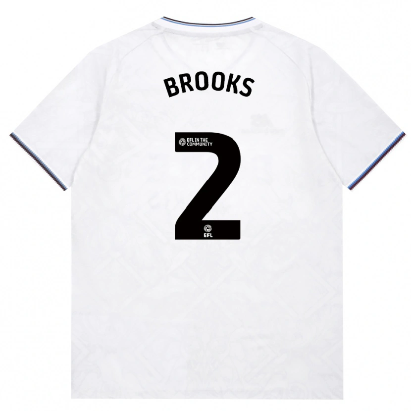 Danxen Mænd Connor Brooks #2 Vinrød Hvid Udebane Spillertrøjer 2026/27 Trøje T-Shirt