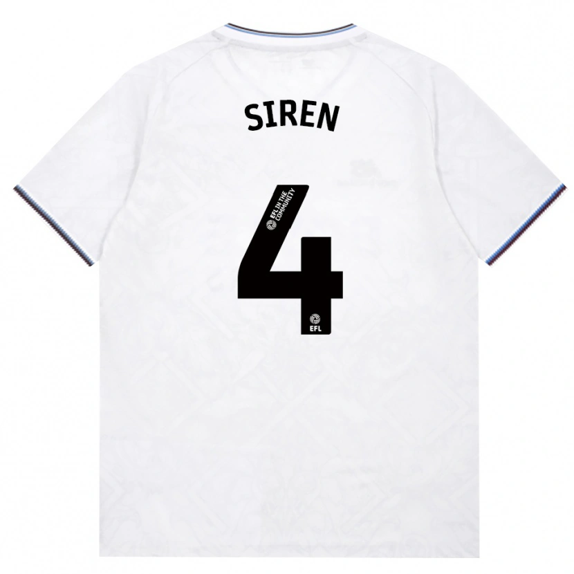 Danxen Mænd Oona Siren #4 Vinrød Hvid Udebane Spillertrøjer 2026/27 Trøje T-Shirt