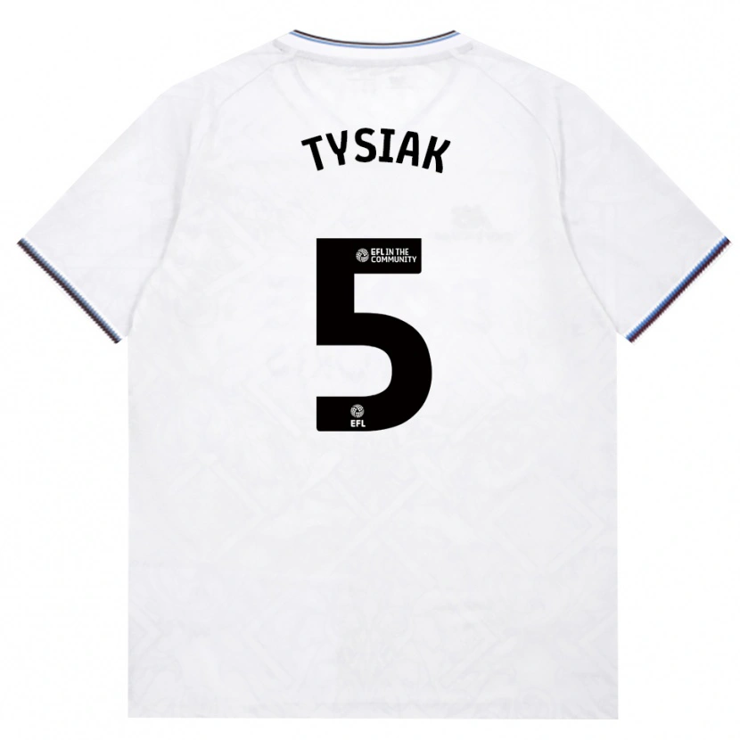 Danxen Mænd Amber Tysiak #5 Vinrød Hvid Udebane Spillertrøjer 2026/27 Trøje T-Shirt