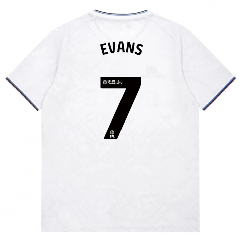 Danxen Mænd Lisa Evans #7 Vinrød Hvid Udebane Spillertrøjer 2026/27 Trøje T-Shirt