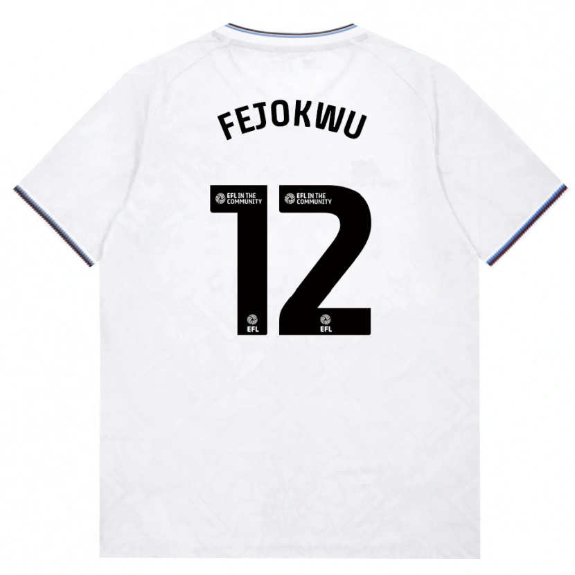 Danxen Mænd Emmanuel Fejokwu #12 Vinrød Hvid Udebane Spillertrøjer 2026/27 Trøje T-Shirt