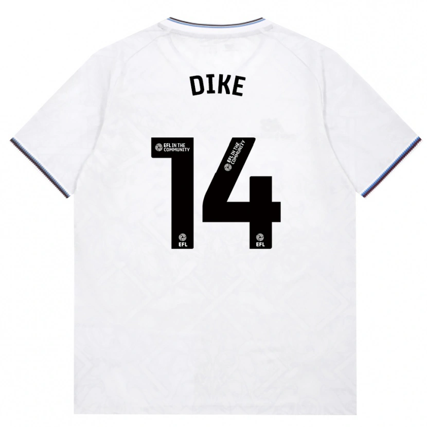 Danxen Mænd Lewis Dike #14 Vinrød Hvid Udebane Spillertrøjer 2026/27 Trøje T-Shirt