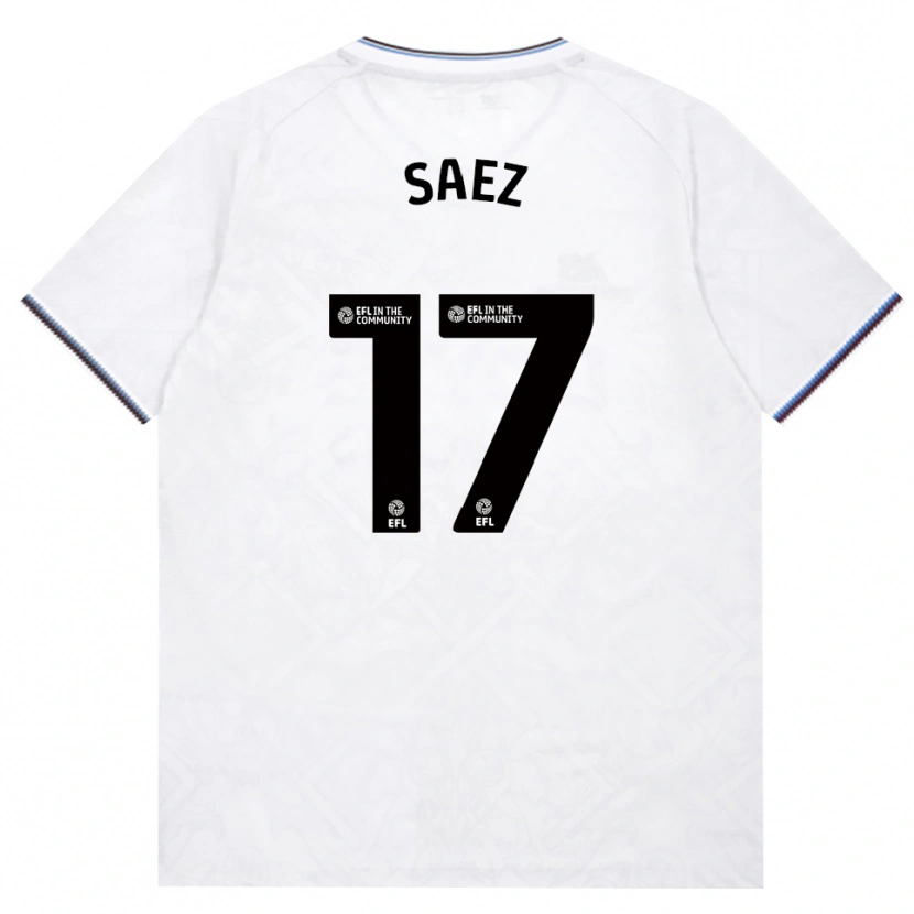 Danxen Mænd Camila Sáez #17 Vinrød Hvid Udebane Spillertrøjer 2026/27 Trøje T-Shirt