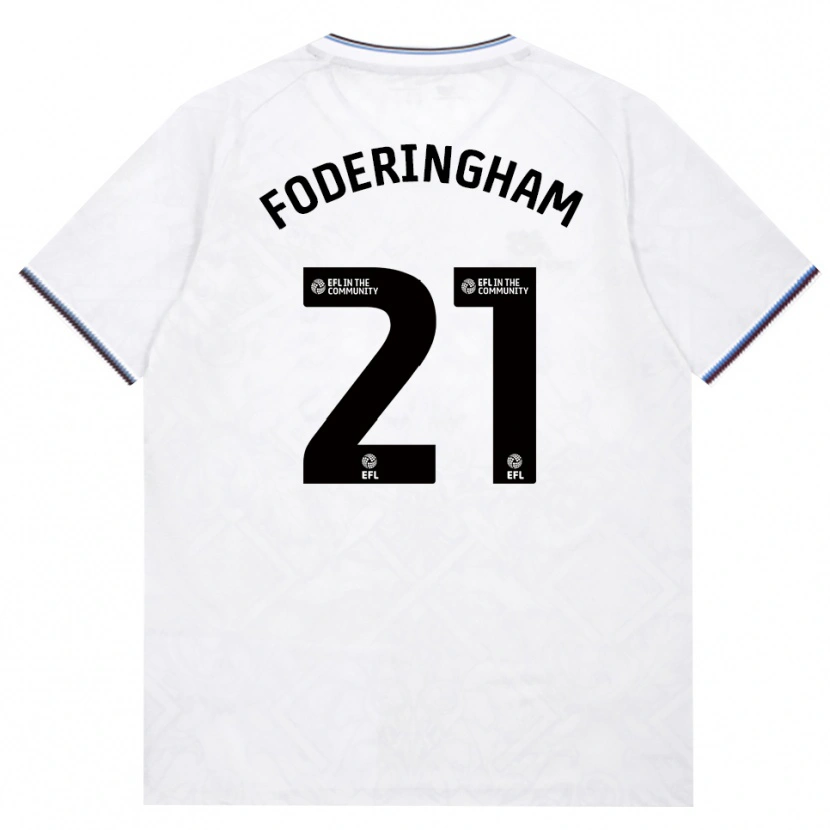 Danxen Mænd Wes Foderingham #21 Vinrød Hvid Udebane Spillertrøjer 2026/27 Trøje T-Shirt