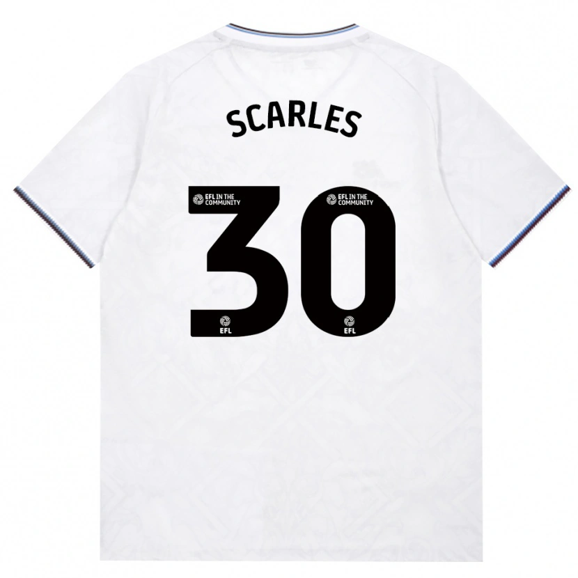 Danxen Mænd Oliver Scarles #30 Vinrød Hvid Udebane Spillertrøjer 2026/27 Trøje T-Shirt