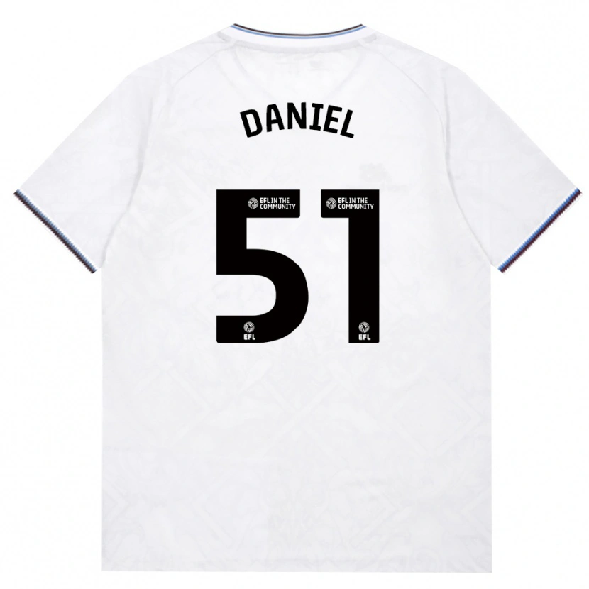 Danxen Mænd Daniel Chesters #51 Vinrød Hvid Udebane Spillertrøjer 2026/27 Trøje T-Shirt