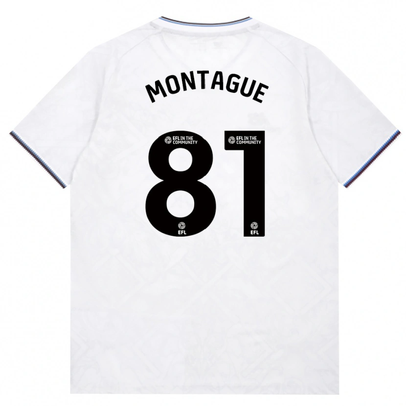 Danxen Mænd Harry Montague #81 Vinrød Hvid Udebane Spillertrøjer 2026/27 Trøje T-Shirt