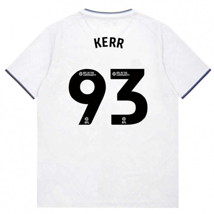 Danxen Mænd Joel Kerr #93 Vinrød Hvid Udebane Spillertrøjer 2026/27 Trøje T-Shirt