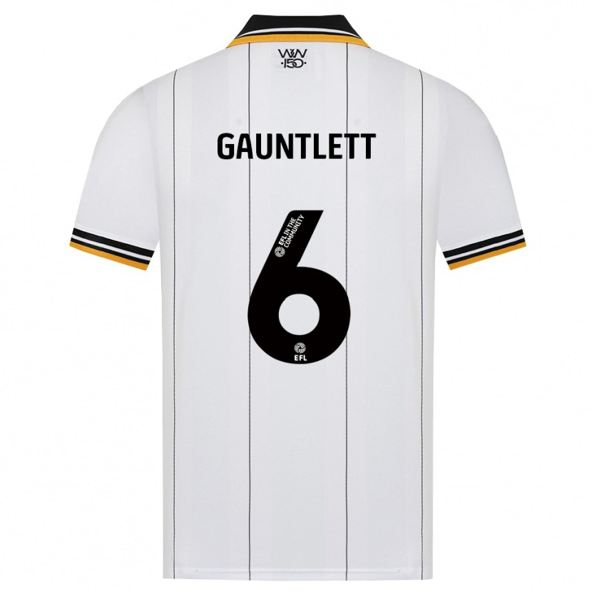 Danxen Mænd Maz Gauntlett #6 Orange Hvid Sort Udebane Spillertrøjer 2026/27 Trøje T-Shirt
