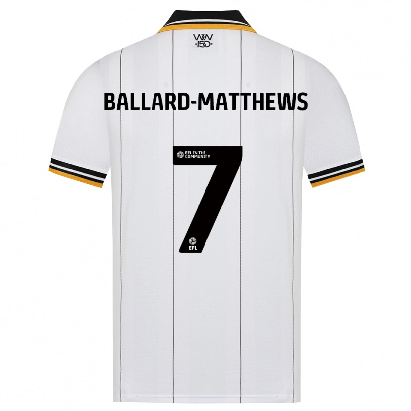 Danxen Mænd Emilio Ballard-Matthews #7 Orange Hvid Sort Udebane Spillertrøjer 2026/27 Trøje T-Shirt