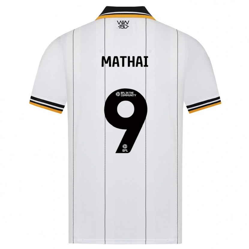 Danxen Mænd Junior Mathai #9 Orange Hvid Sort Udebane Spillertrøjer 2026/27 Trøje T-Shirt