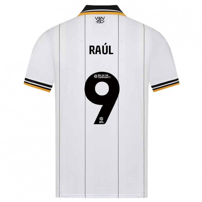 Danxen Mænd Raul Jimenez #9 Orange Hvid Sort Udebane Spillertrøjer 2026/27 Trøje T-Shirt