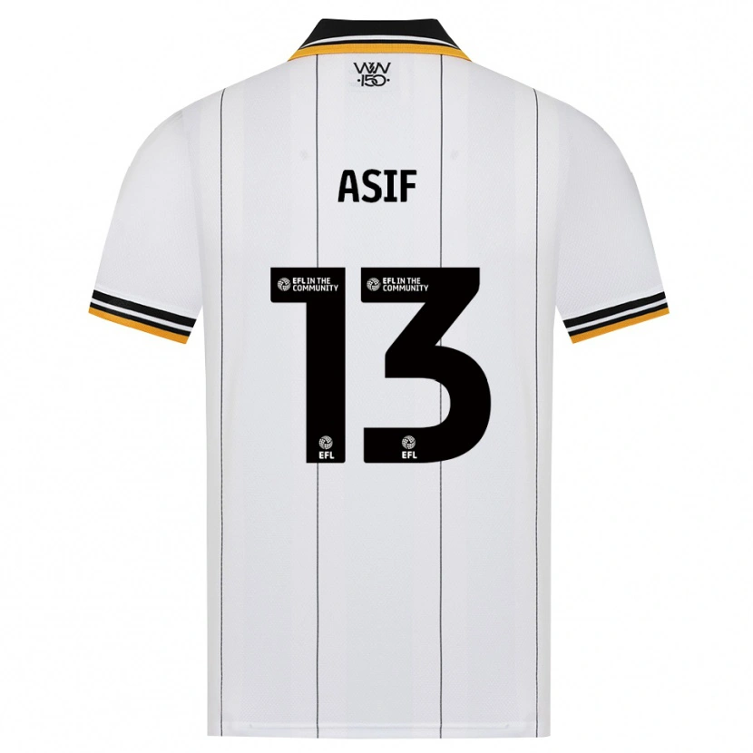 Danxen Mænd Dawood Asif #13 Orange Hvid Sort Udebane Spillertrøjer 2026/27 Trøje T-Shirt