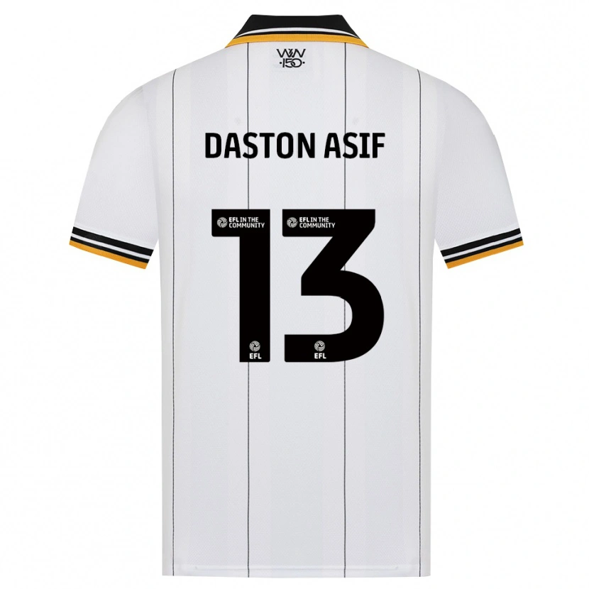 Danxen Mænd Daston Asif #13 Orange Hvid Sort Udebane Spillertrøjer 2026/27 Trøje T-Shirt