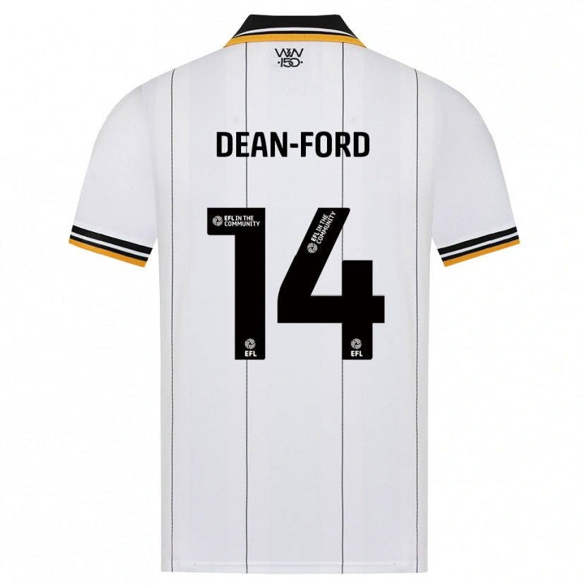 Danxen Mænd Jacob Dean-Ford #14 Orange Hvid Sort Udebane Spillertrøjer 2026/27 Trøje T-Shirt
