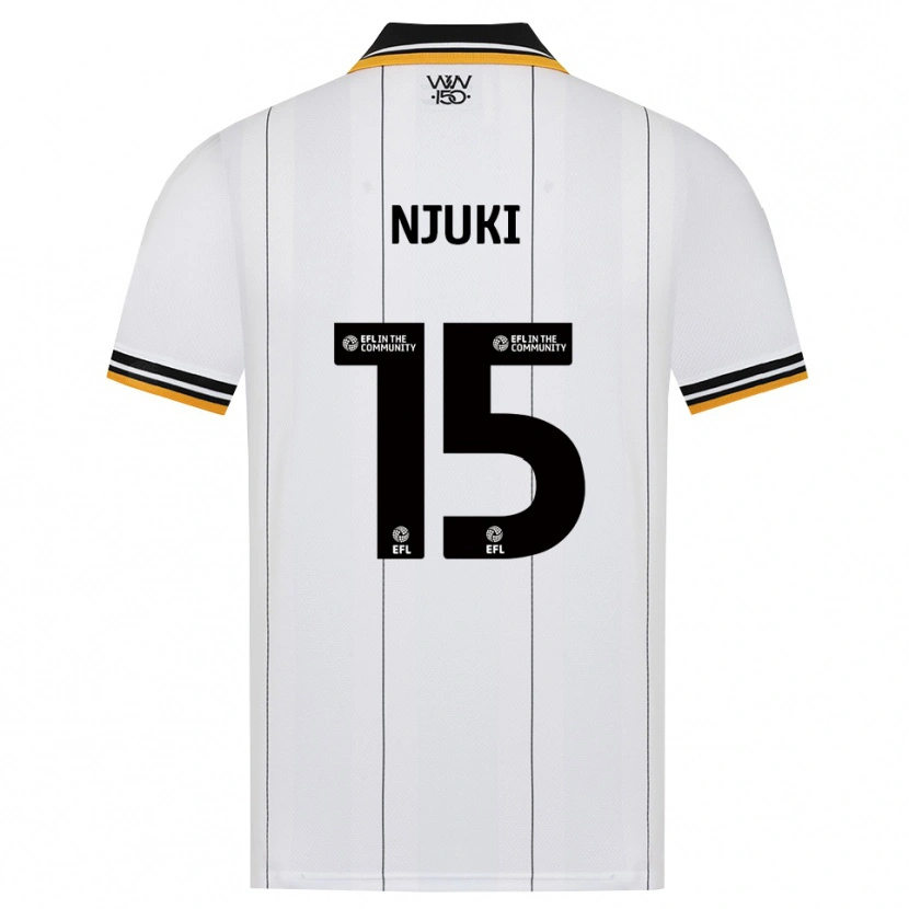 Danxen Mænd Shafaat Njuki #15 Orange Hvid Sort Udebane Spillertrøjer 2026/27 Trøje T-Shirt