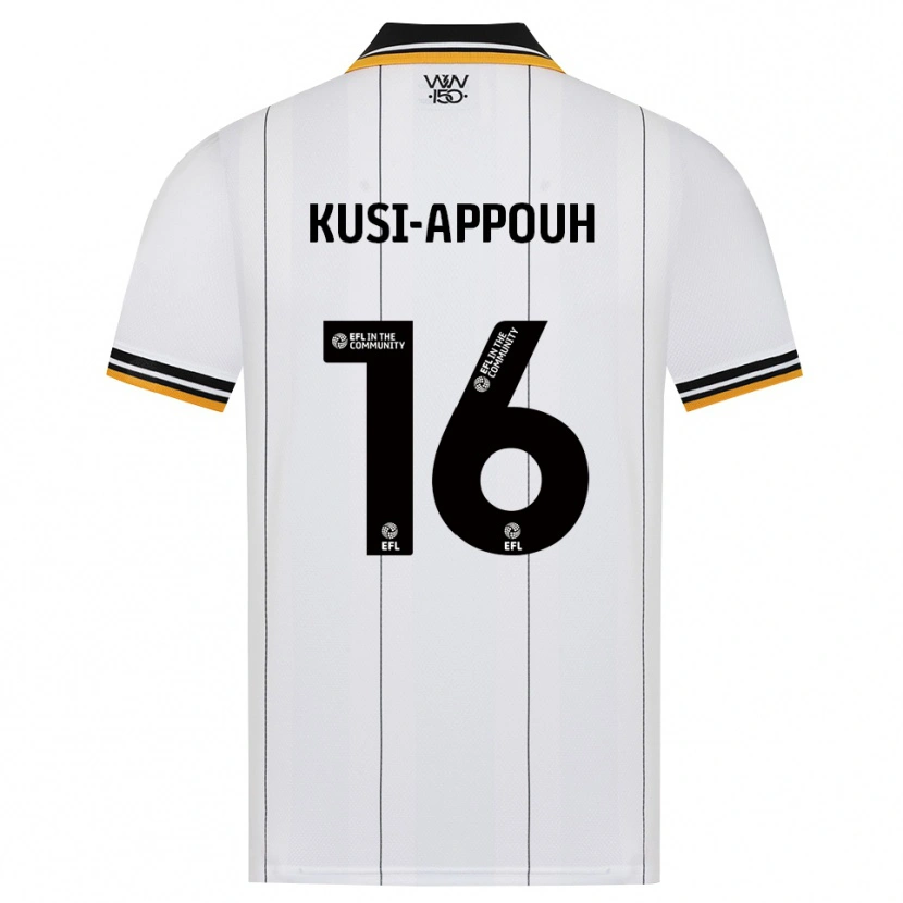 Danxen Mænd Kenzo Kusi-Appouh #16 Orange Hvid Sort Udebane Spillertrøjer 2026/27 Trøje T-Shirt