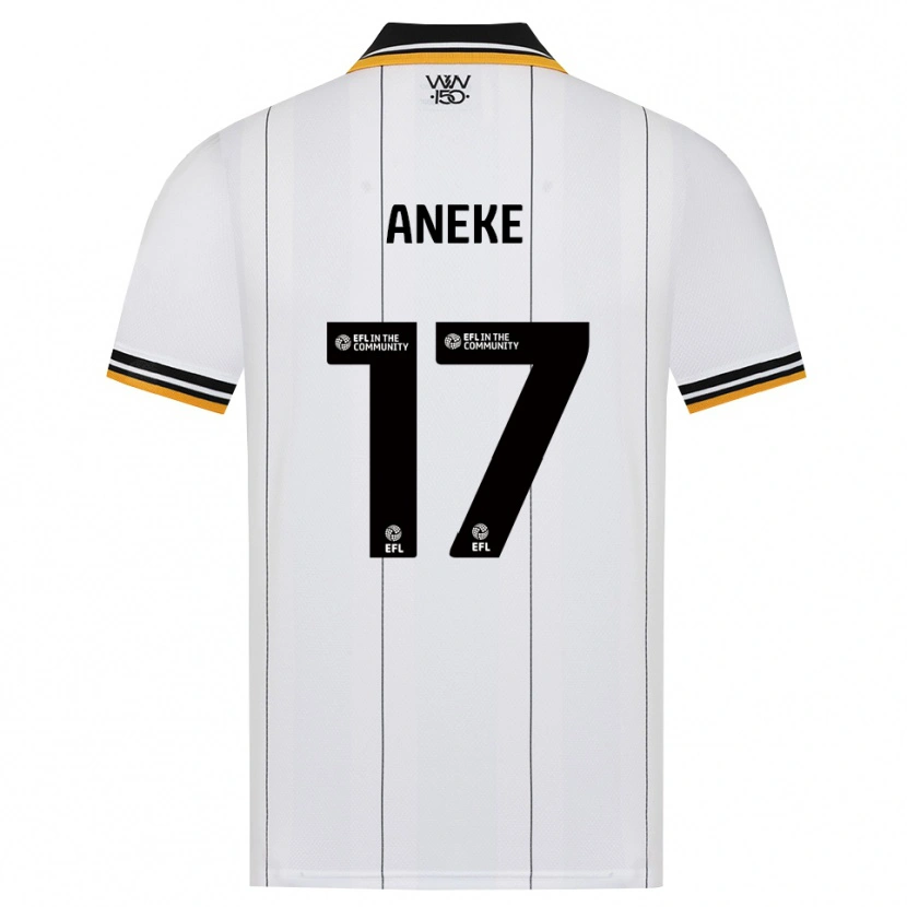 Danxen Mænd Aaron Aneke #17 Orange Hvid Sort Udebane Spillertrøjer 2026/27 Trøje T-Shirt