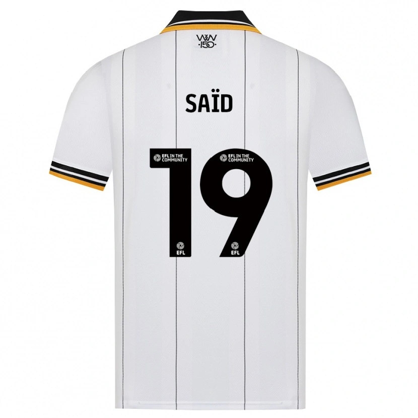 Danxen Mænd Rafiki Saïd #19 Orange Hvid Sort Udebane Spillertrøjer 2026/27 Trøje T-Shirt