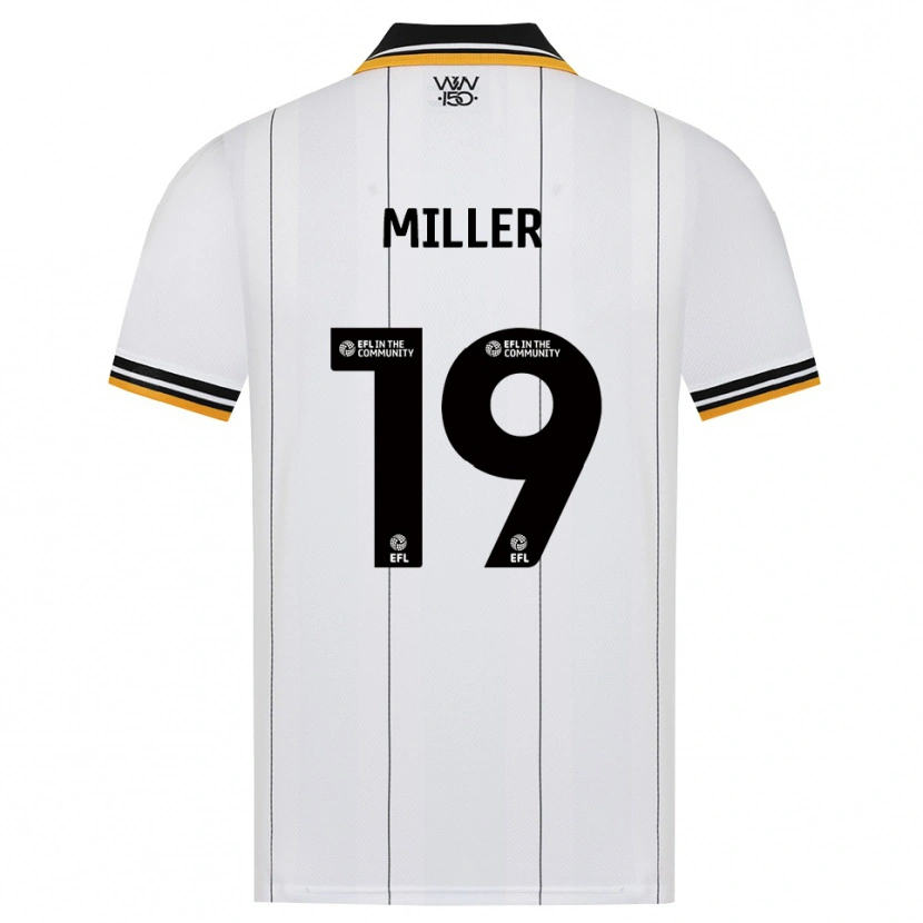 Danxen Mænd Ali Miller #19 Orange Hvid Sort Udebane Spillertrøjer 2026/27 Trøje T-Shirt
