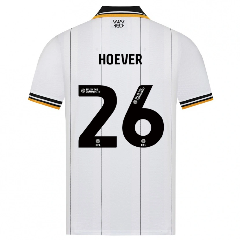 Danxen Mænd Ki-Jana Hoever #26 Orange Hvid Sort Udebane Spillertrøjer 2026/27 Trøje T-Shirt