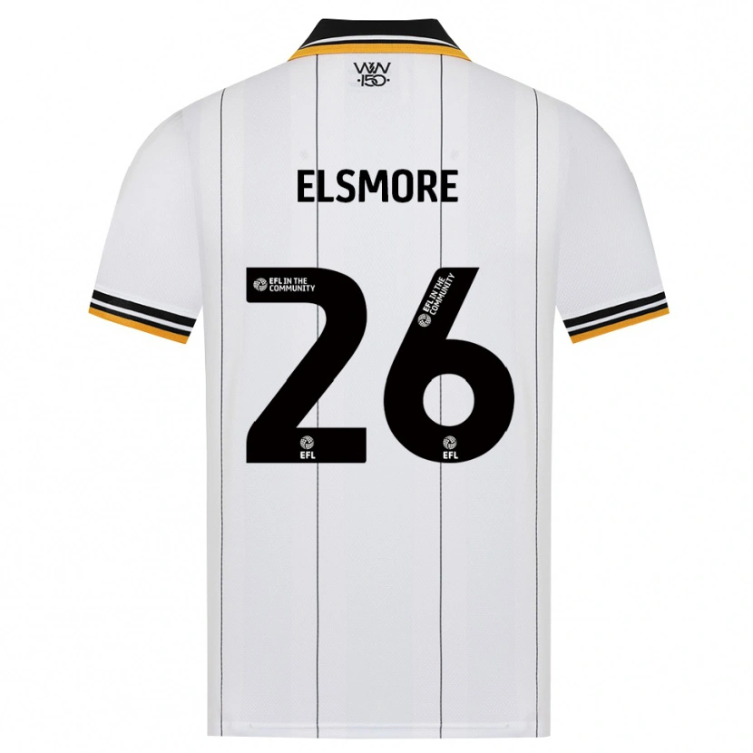 Danxen Mænd Ria Elsmore #26 Orange Hvid Sort Udebane Spillertrøjer 2026/27 Trøje T-Shirt