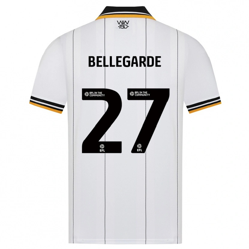 Danxen Mænd Jean-Ricner Bellegarde #27 Orange Hvid Sort Udebane Spillertrøjer 2026/27 Trøje T-Shirt