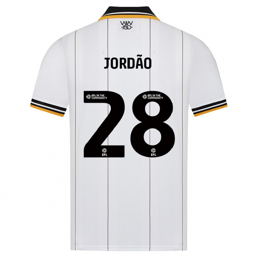 Danxen Mænd Bruno Jordão #28 Orange Hvid Sort Udebane Spillertrøjer 2026/27 Trøje T-Shirt